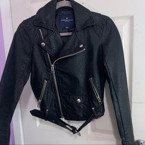 American Eagle Faux Leather Moto Jacket NWOT